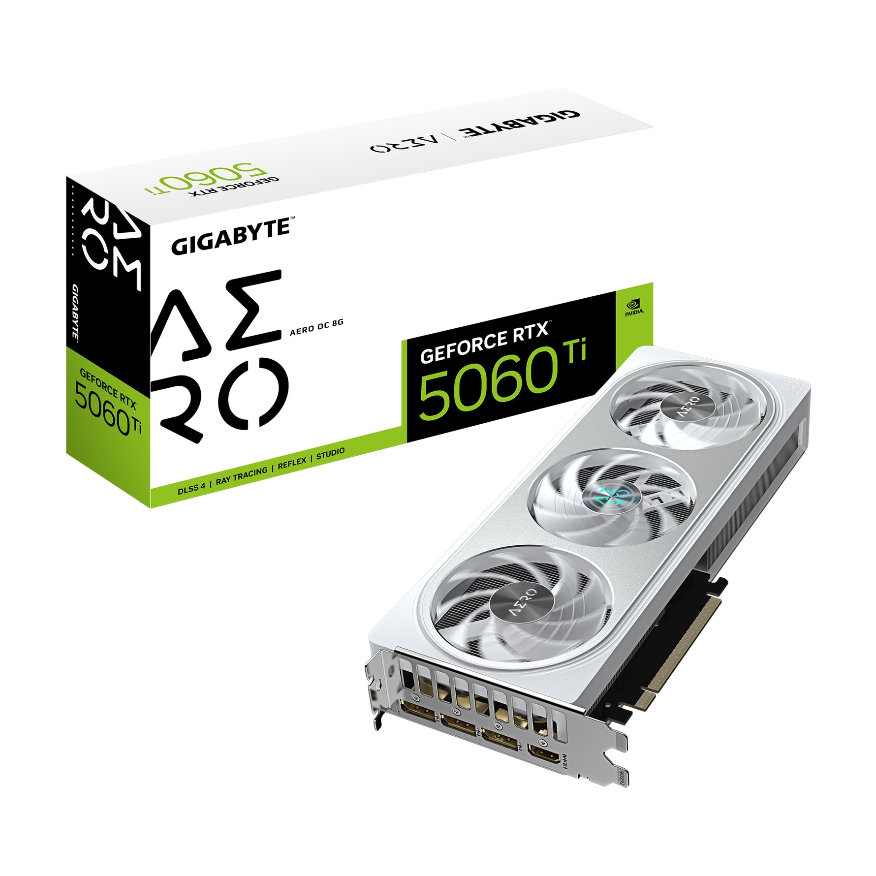 Gigabyte GeForce RTX 5060 Ti Aero OC 8GB GDDR7 Graphics Card - Gigabyte | TechFinder UK