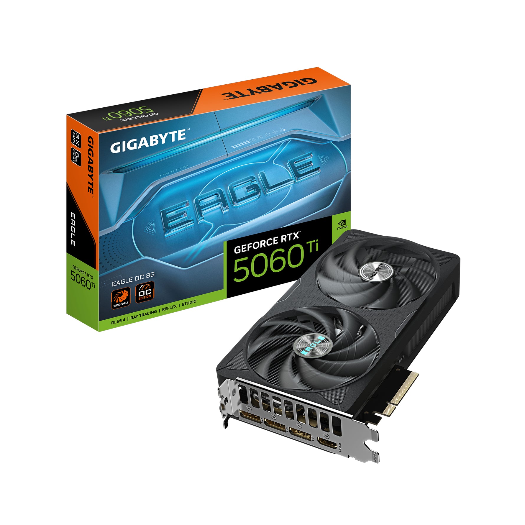 Gigabyte GeForce RTX 5060 Ti Eagle OC 8GB GDDR7 Graphics Card - Gigabyte | TechFinder UK