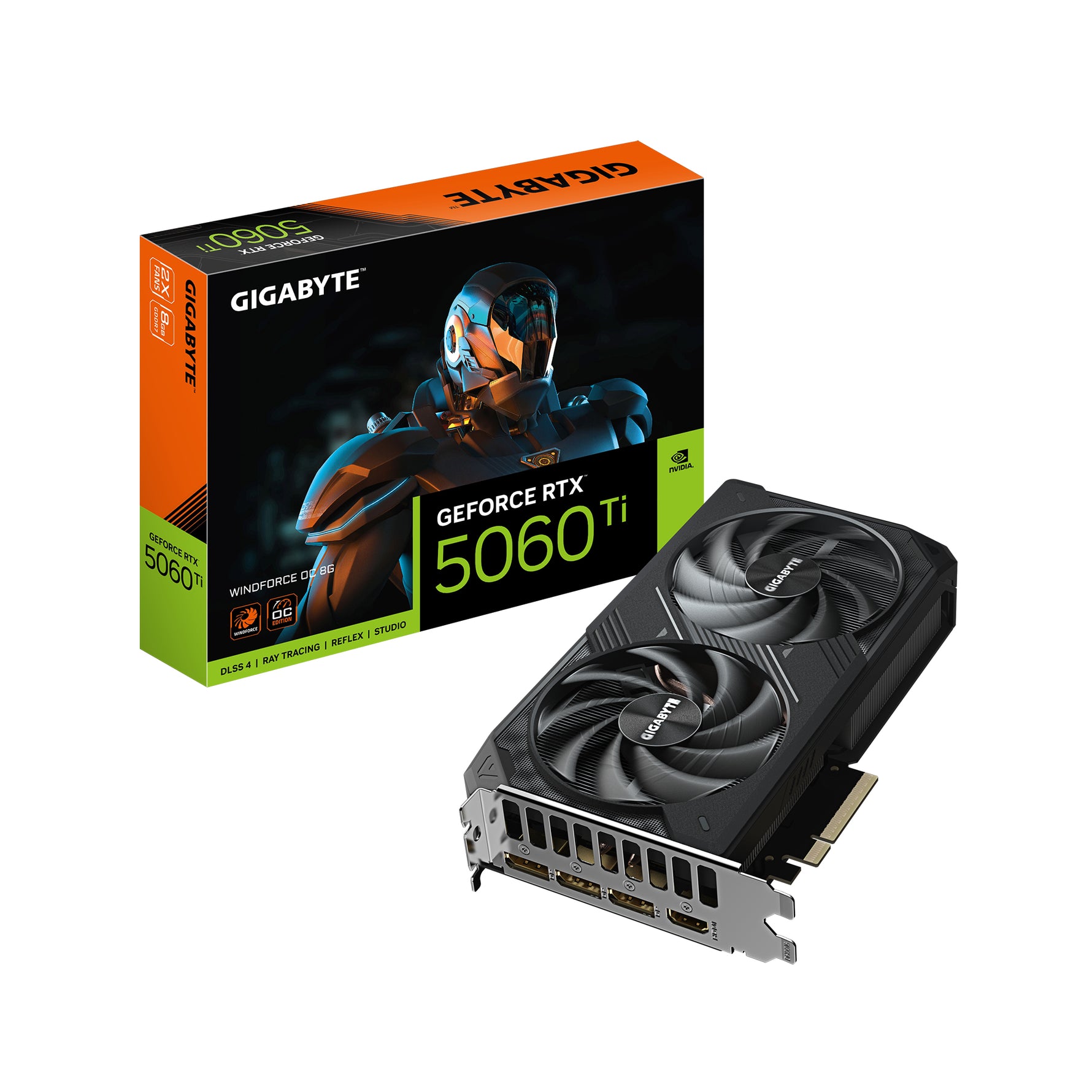 Gigabyte GeForce RTX 5060 Ti Windforce OC 8GB GDDR7 Graphics Card - Gigabyte | TechFinder UK