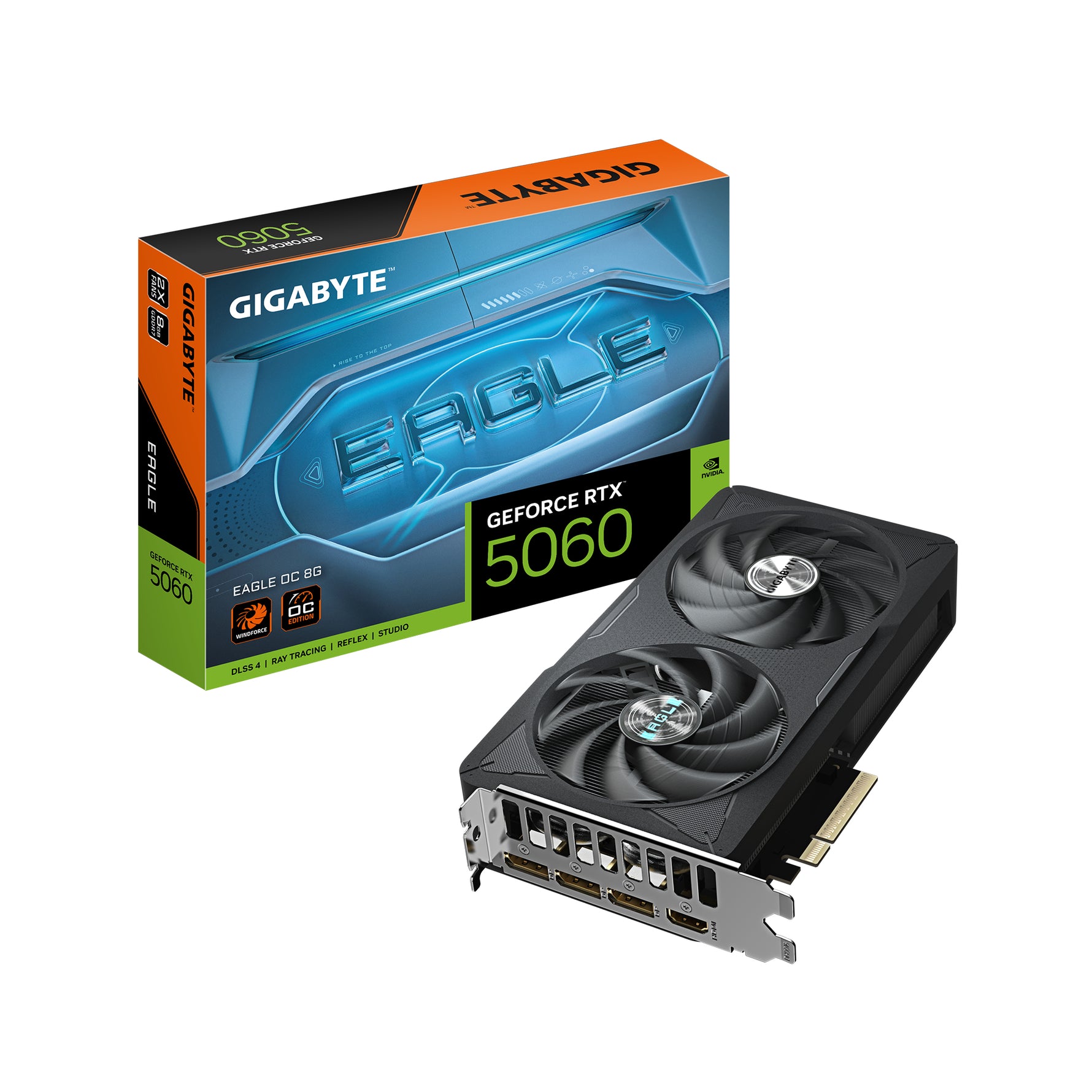 Gigabyte GeForce RTX 5060 Eagle OC 8GB GDDR7 Graphics Card - Gigabyte | TechFinder UK