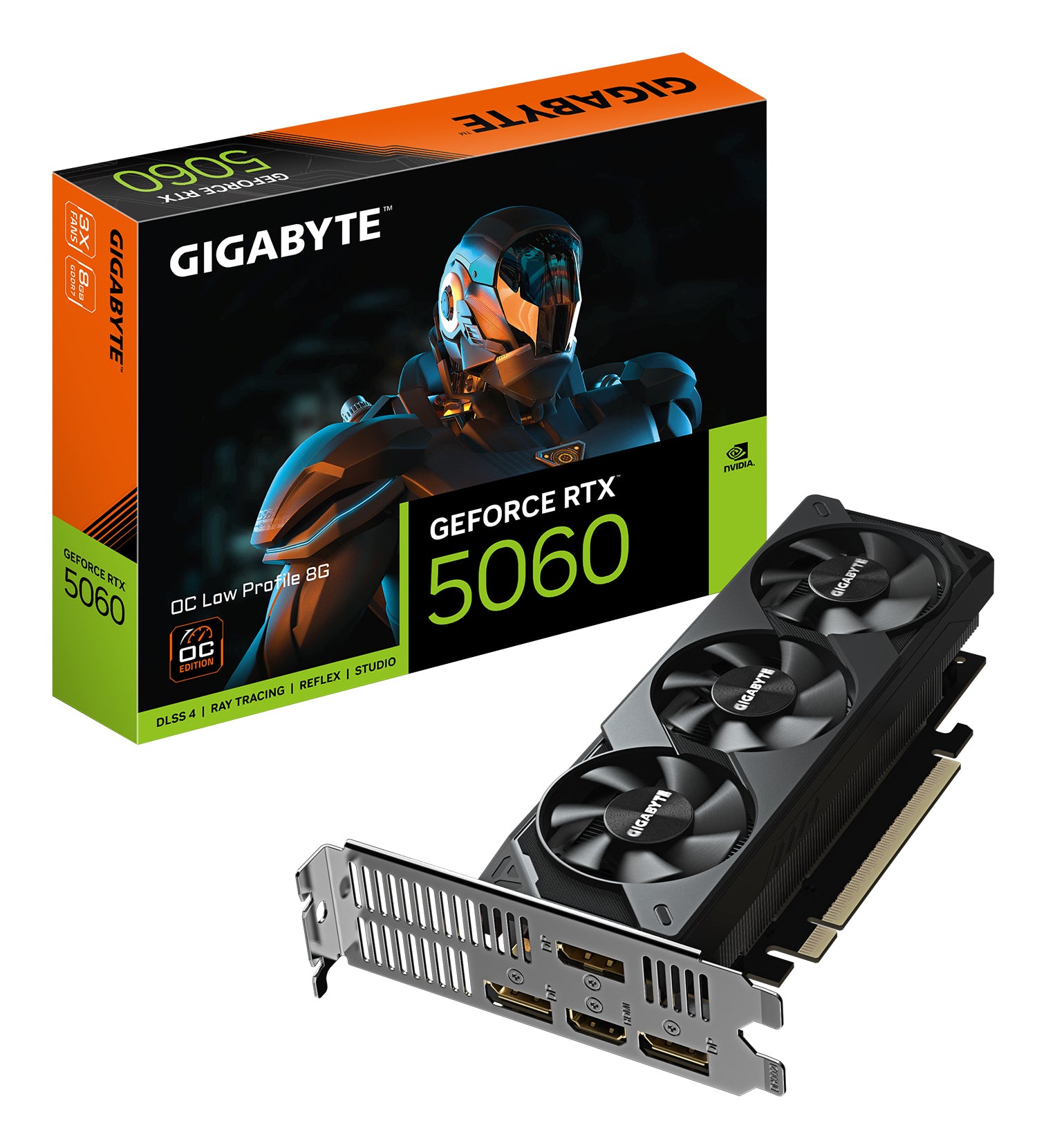 Gigabyte GeForce RTX 5060 OC Low Profile 8GB GDDR7 Graphics Card - Gigabyte | TechFinder UK