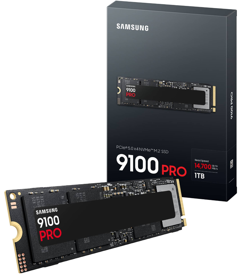 Samsung 9100 Pro 1TB PCIe 5.0 NVMe M.2 SSD