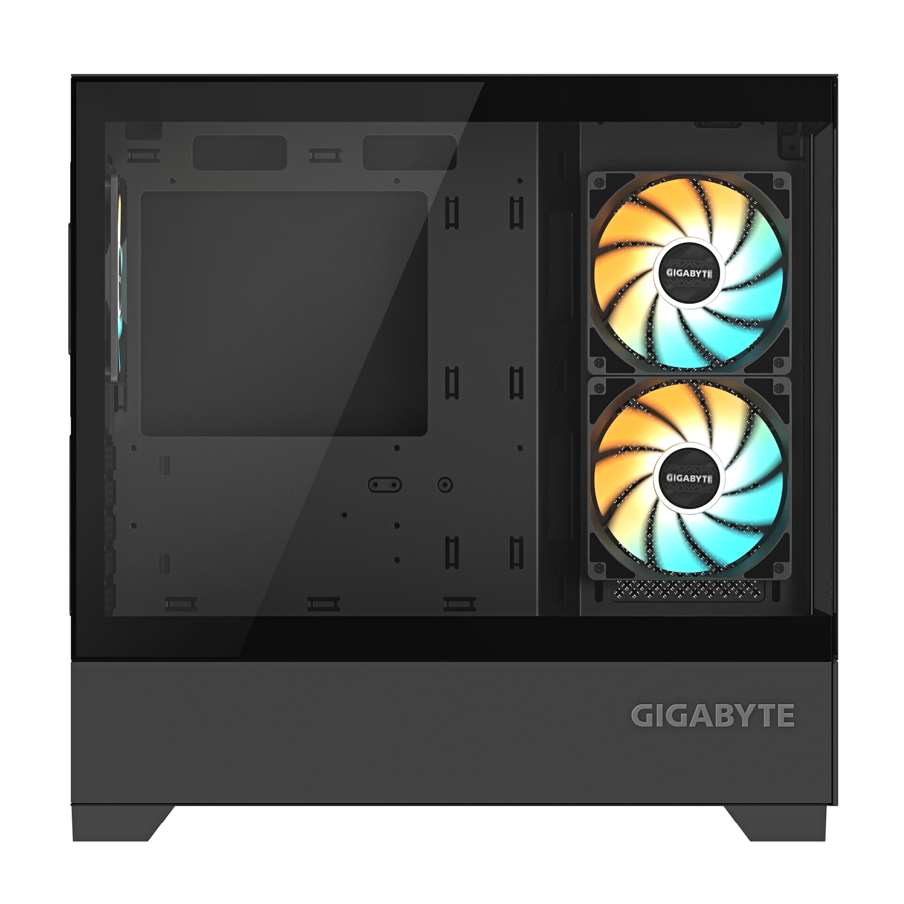Gigabyte C201 Panoramic Mid Tower Case - Black - GIGABYTE | TechFinder UK