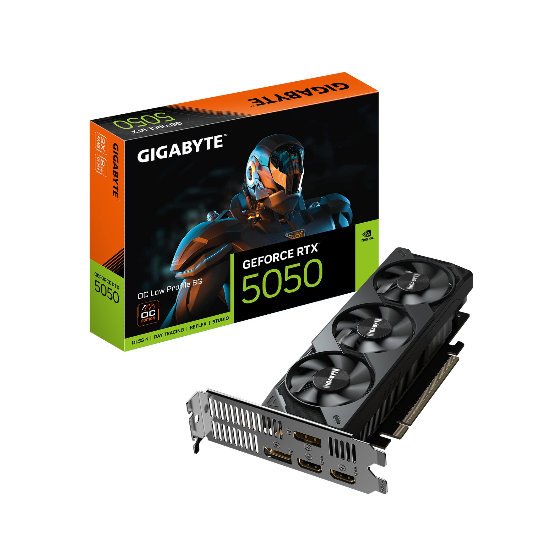 Gigabyte GeForce RTX 5050 OC Low Profile 8GB GDDR6 Graphics Card - Gigabyte | TechFinder UK