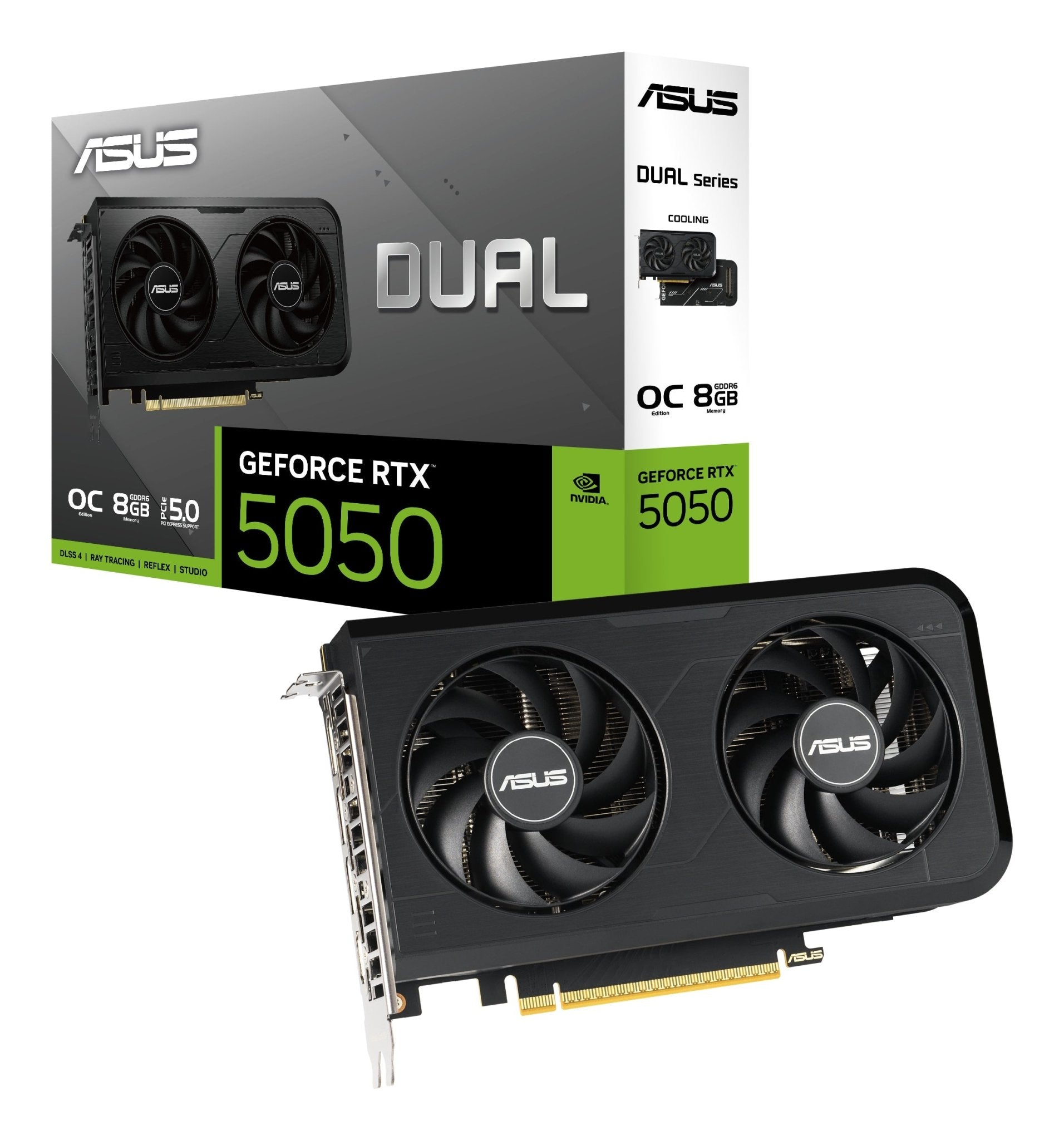 ASUS GeForce RTX 5050 Dual OC 8GB GDDR6 Graphics Card - ASUS | TechFinder UK