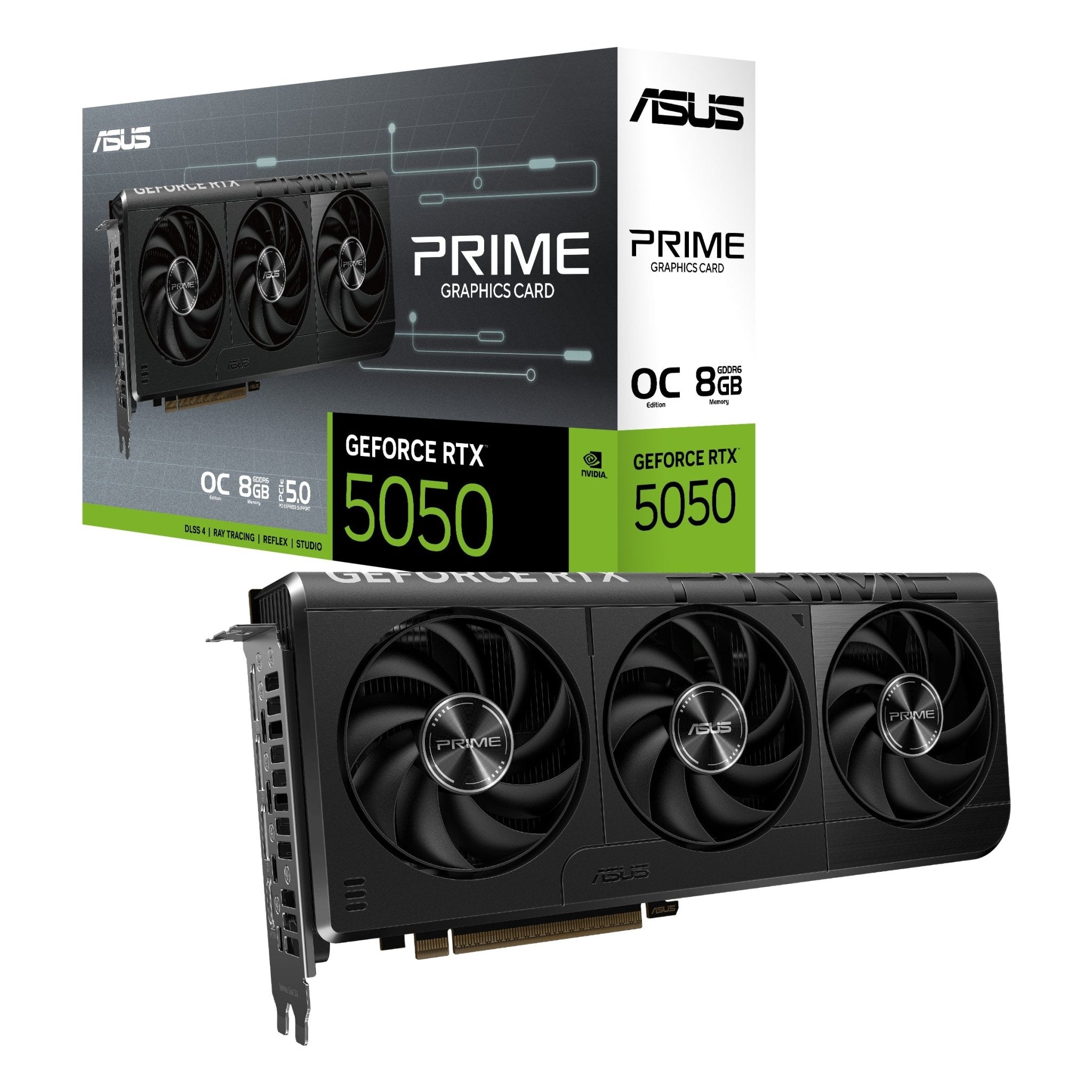 ASUS GeForce RTX 5050 Prime OC 8GB GDDR6 Graphics Card - ASUS | TechFinder UK