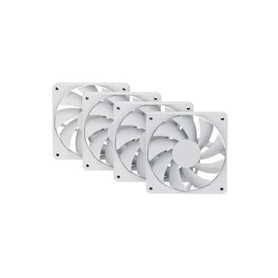 Hyte FA12 120mm Luxury High - Airflow Case PWM Fans Snow White 4 Pack - HYTE | TechFinder UK
