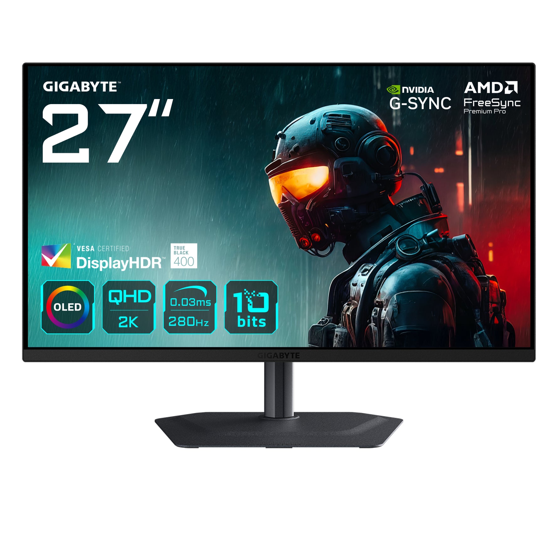 Gigabyte MO27Q2A 27" QHD 280Hz QD-OLED Gaming Monitor (Black)