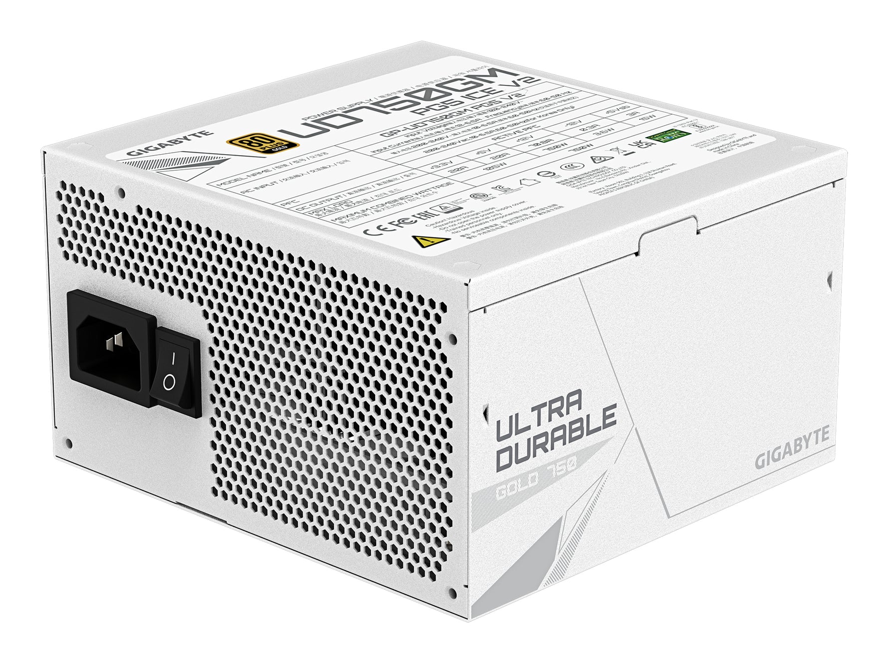 Gigabyte UD750GM PG5 ICE 750W ATX 3.1 Fully Modular Power Supply White