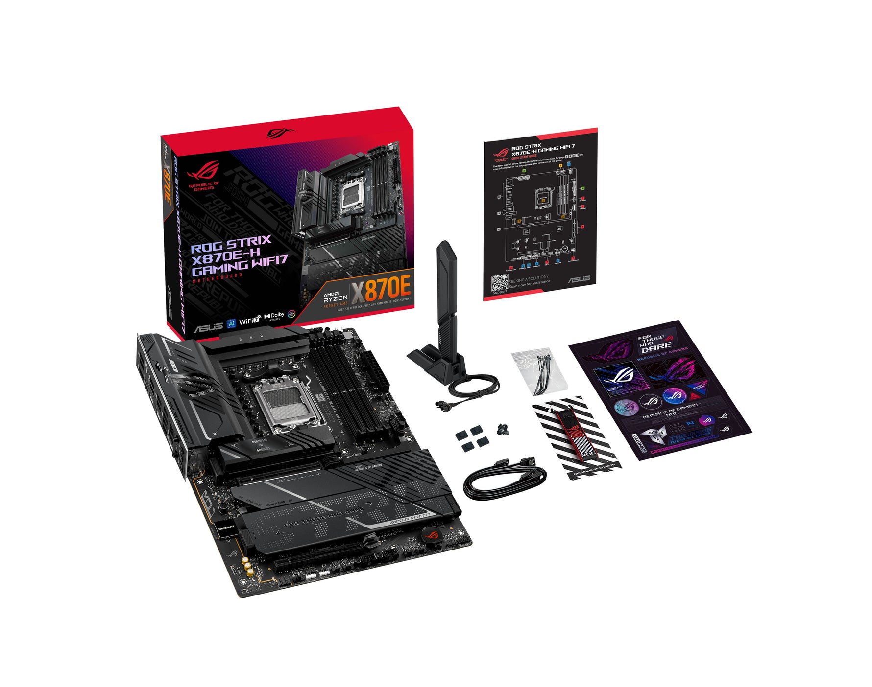 ASUS ROG Strix X870E-H Gaming Wi-Fi 7 ATX Motherboard AM5 DDR5