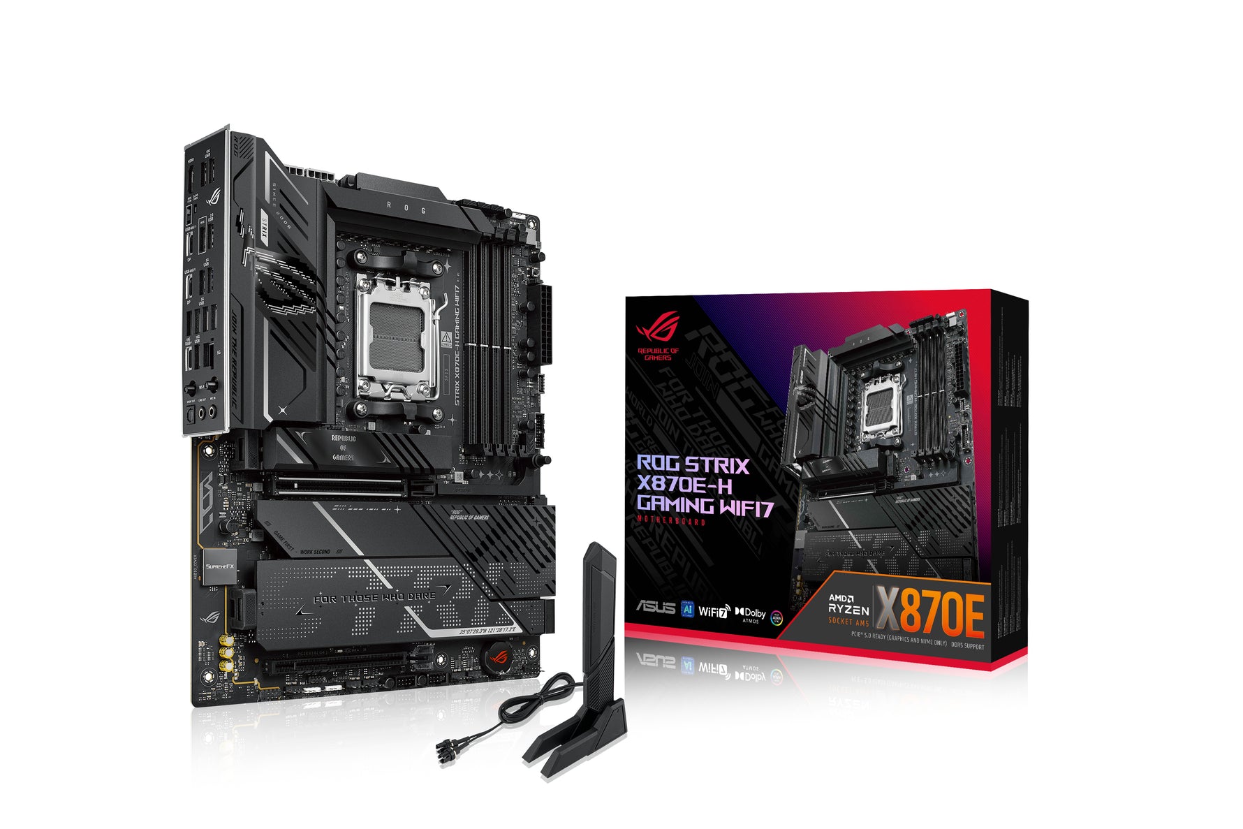ASUS ROG Strix X870E-H Gaming Wi-Fi 7 ATX Motherboard AM5 DDR5