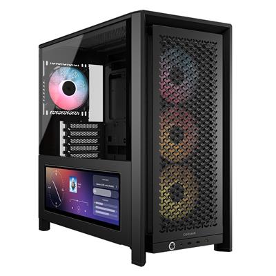 Corsair Frame 4000D LCD RS ARGB Mid Tower Case - Black - CORSAIR | TechFinder UK