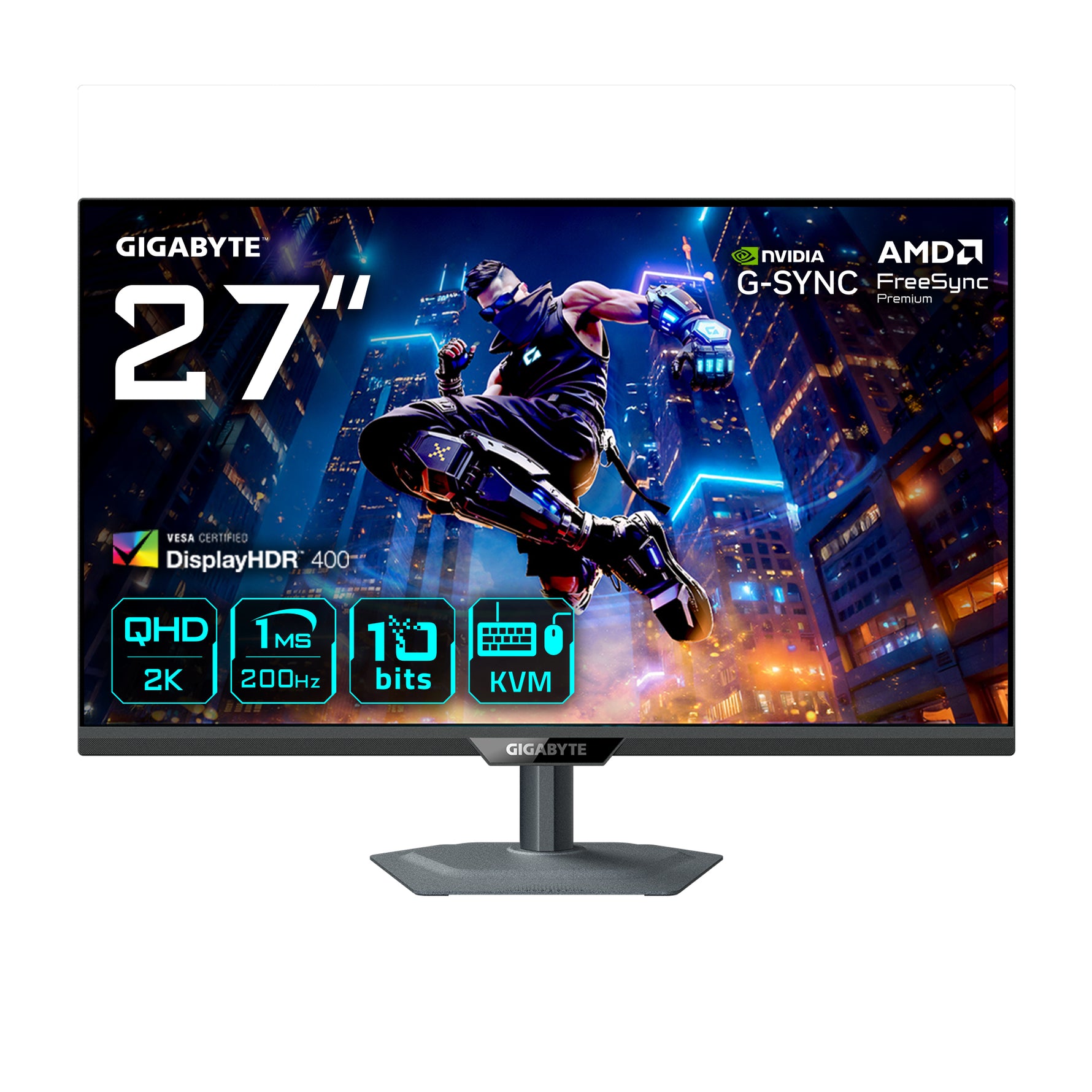 Gigabyte M27Q2 QD 27" QHD 200Hz SS-IPS Quantum Dot Gaming Monitor (Black)