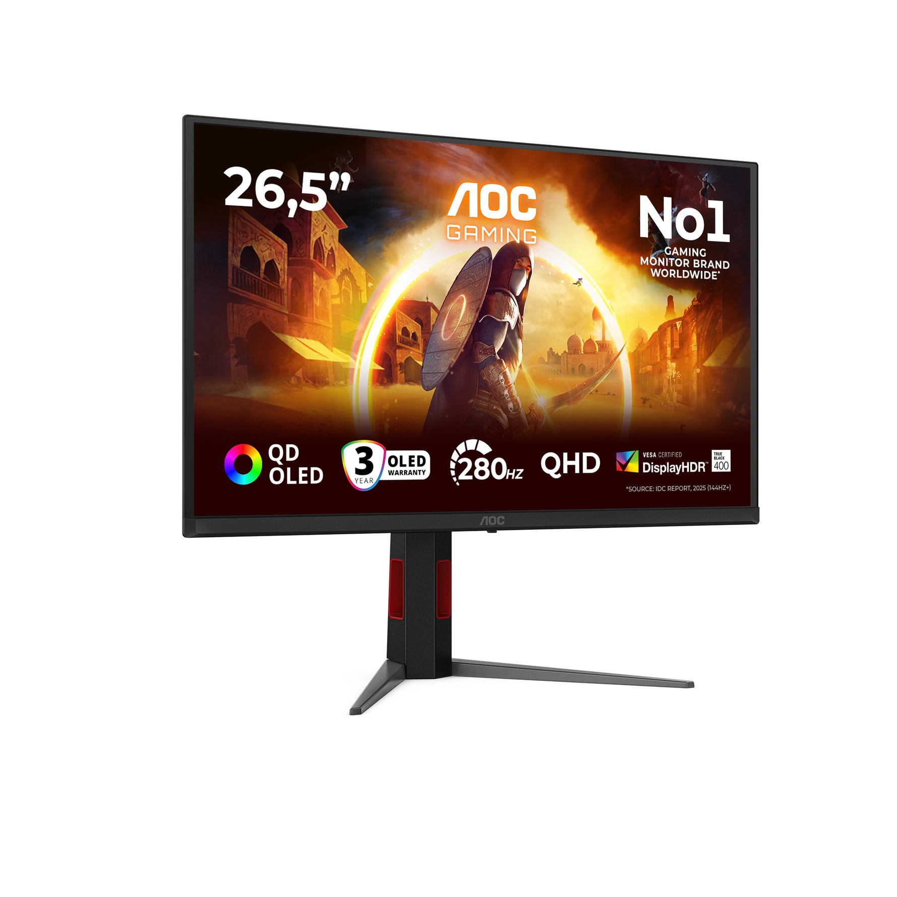 AOC AGON Q27G4ZD 26.5" QHD 280Hz QD-OLED Gaming Monitor (Black)