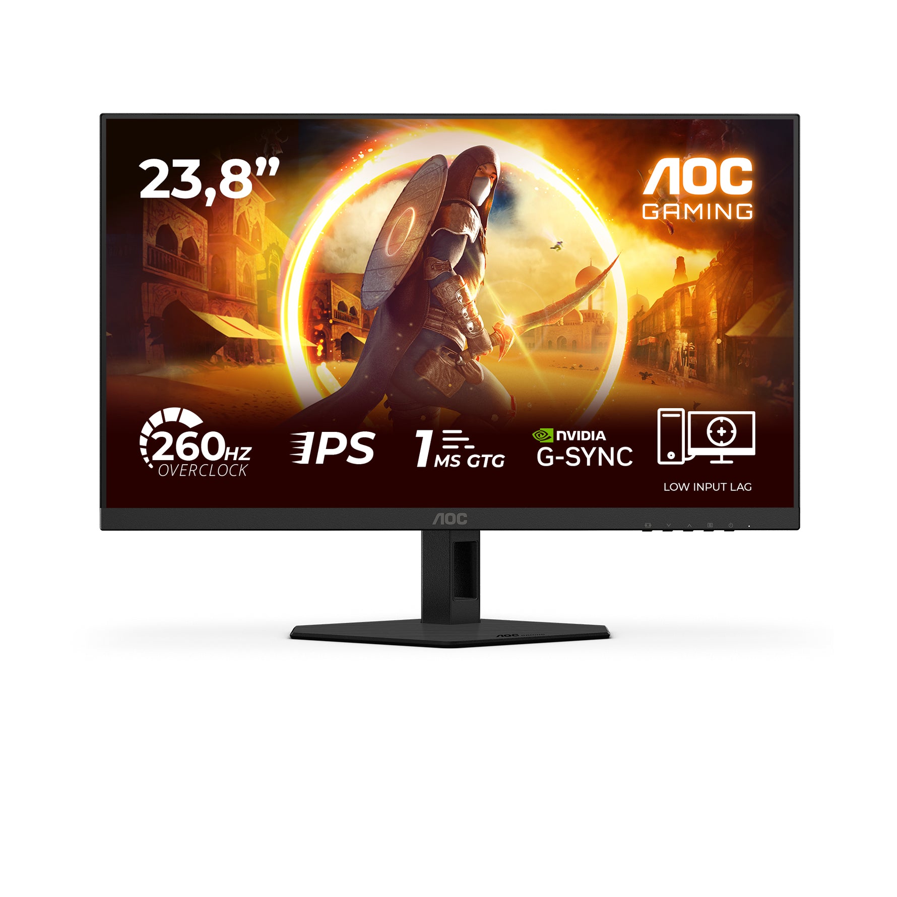 AOC 24G4ZRE 23.8" FHD 240Hz Fast IPS Gaming Monitor - AOC | TechFinder UK