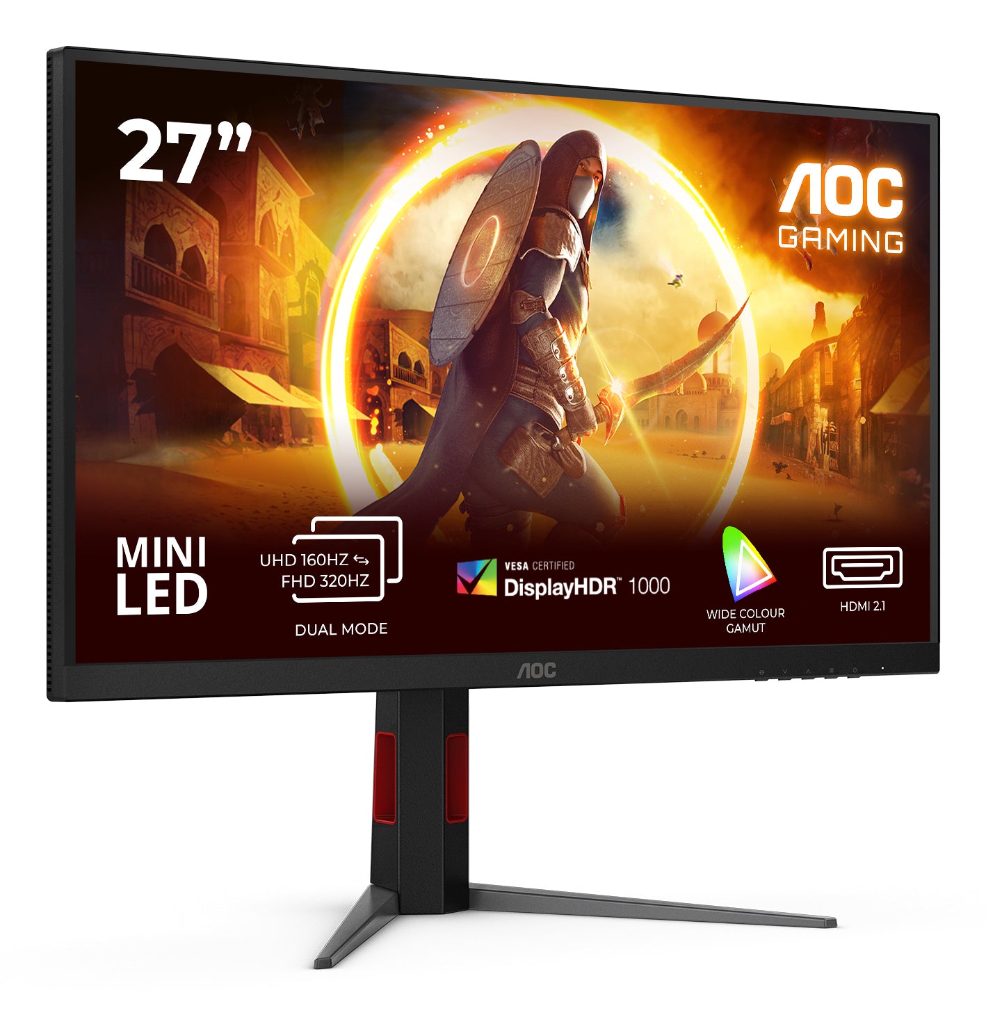 AOC U27G4XM 27" 4K UHD 160Hz Mini LED IPS Gaming Monitor - AOC | TechFinder UK