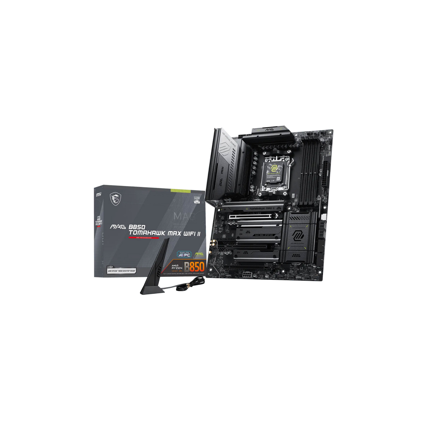 MSI MAG B850 Tomahawk Max Wi-Fi II ATX Motherboard AM5 DDR5