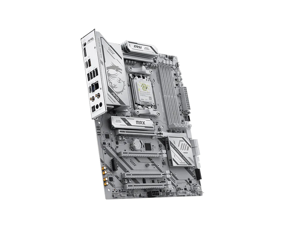 MSI MAG B850 Gaming Plus Max Wi-Fi ATX Motherboard AM5 DDR5 White