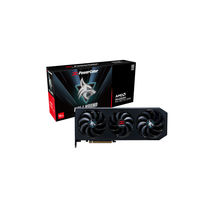 PowerColor Radeon RX 9070 GRE Hellhound OC 12GB GDDR6 Graphics Card