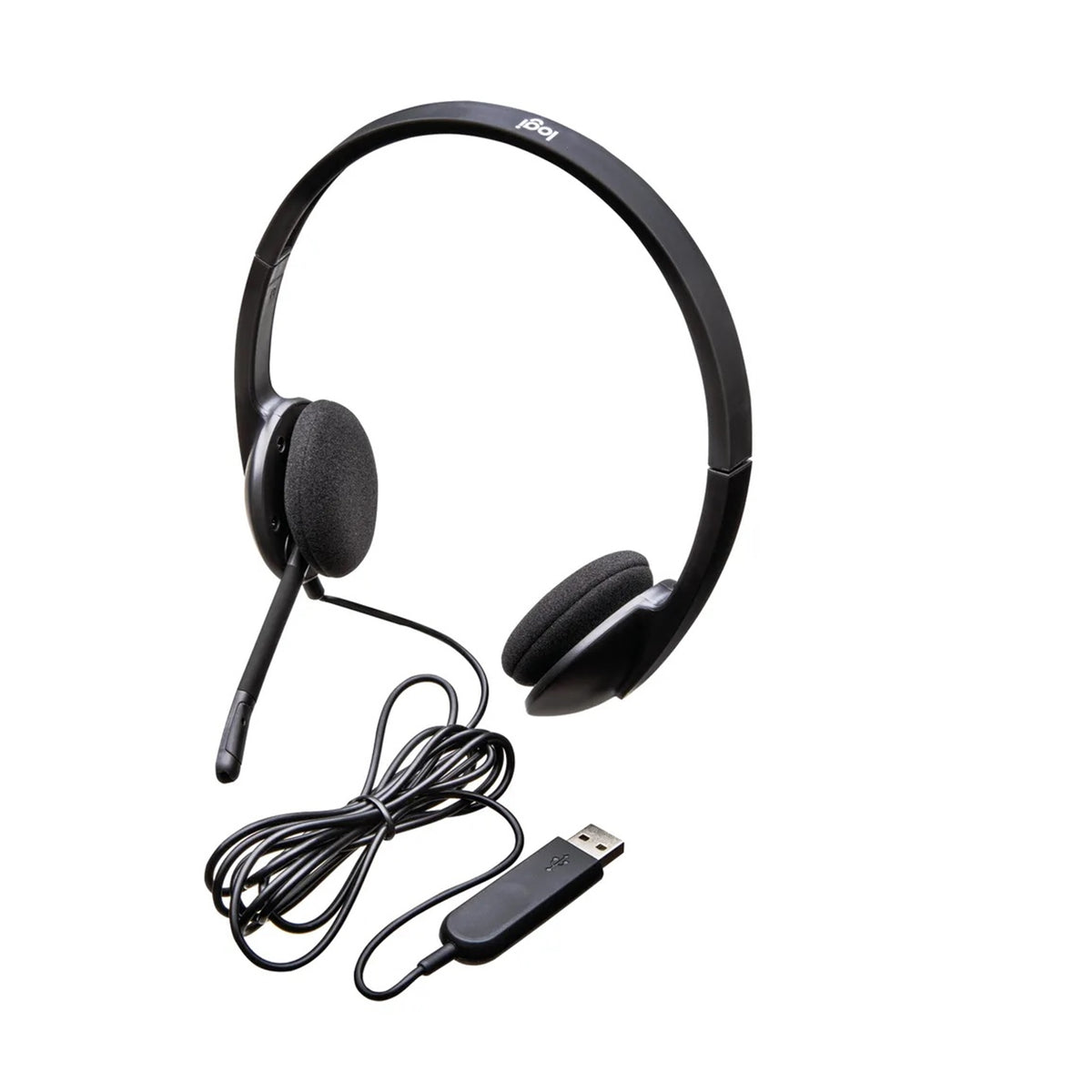 Logitech H340 Stereo Headset USB Plug-and-Play with Noise-Cancelling Mic