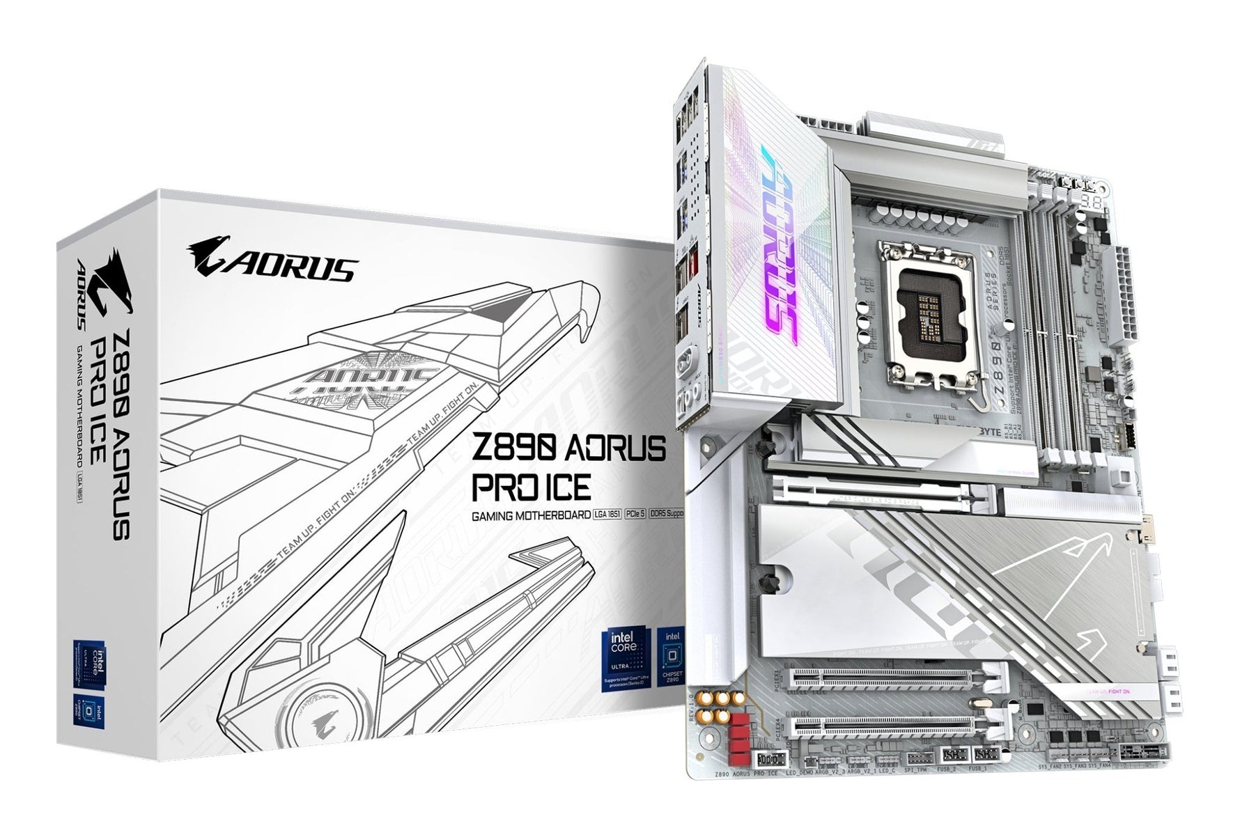 Gigabyte Z890 Aorus Pro Ice Z890 LGA1851 ATX - GIGABYTE | TechFinder UK