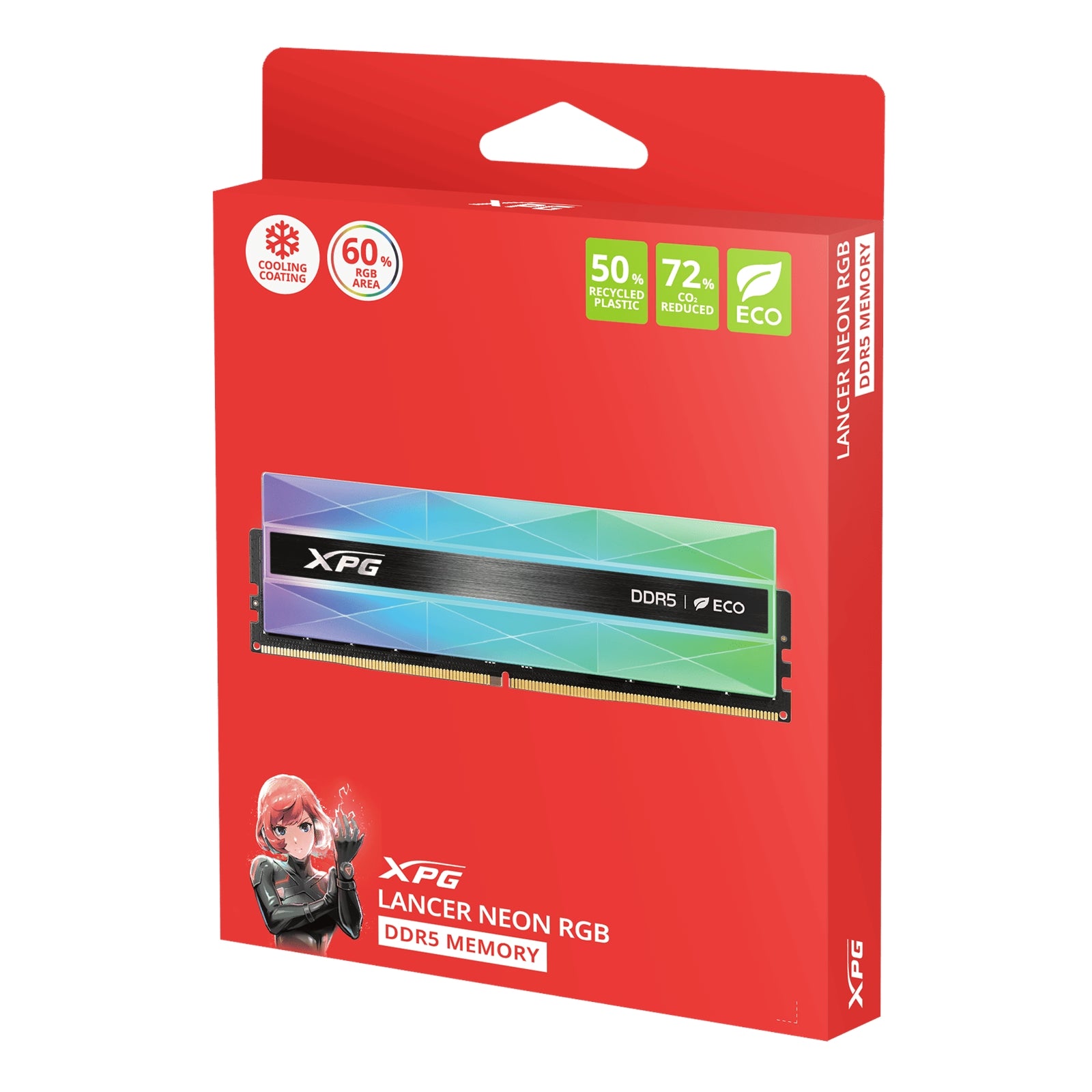 Adata Lancer Neon AX5U8000C3816G-DCLANRSG 32GB (2 x 16GB) DDR5 8000MHz
