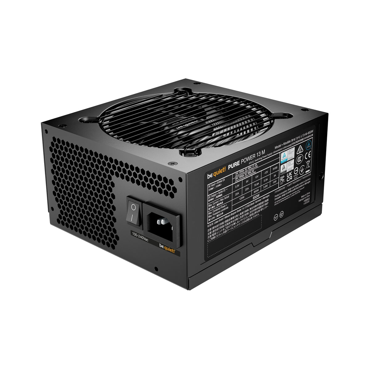 be quiet! Pure Power 13 M 850W is ATX 3.1 compliant and PCIe 5.1 compatible