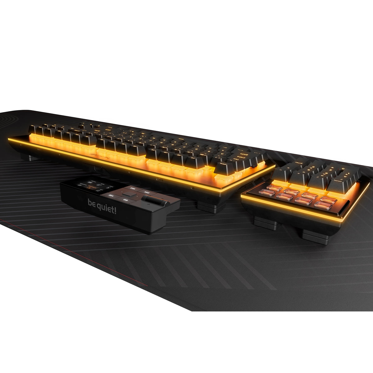 Be Quiet! Dark Mount Silent Linear Modular ARGB Gaming Keyboard with 8 Customisable Display Keys
