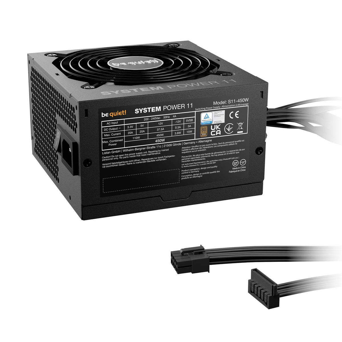 be quiet! System Power 11 450W is ATX 3.1 compliant and PCIe 5.1 compatible