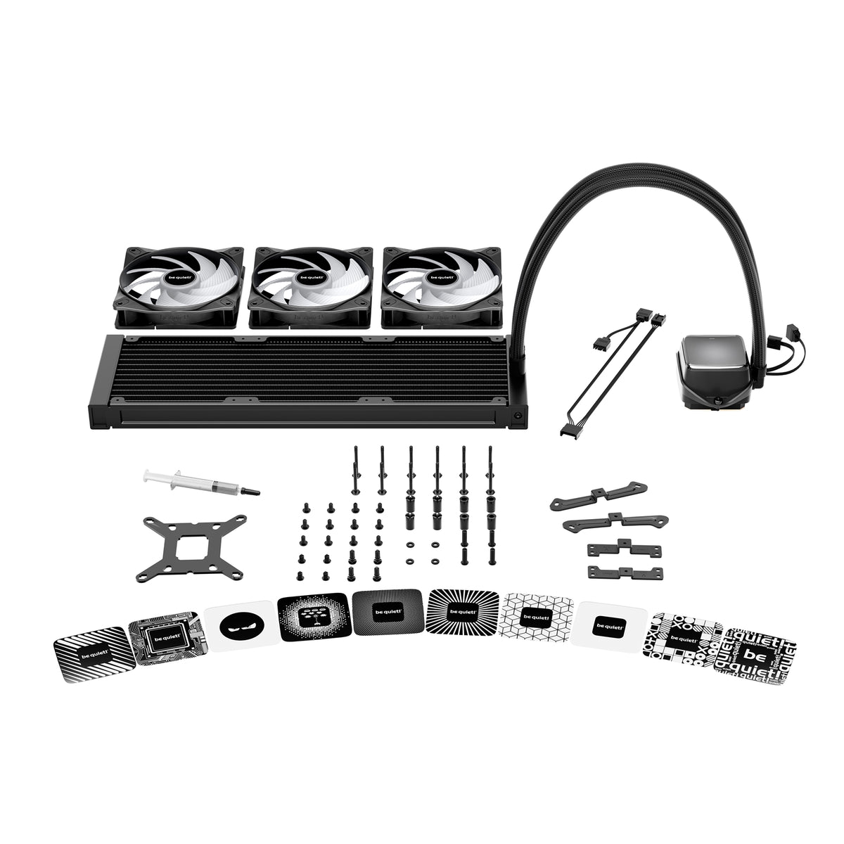  Stylish ARGB cooling block featuring 10 included lighting foils