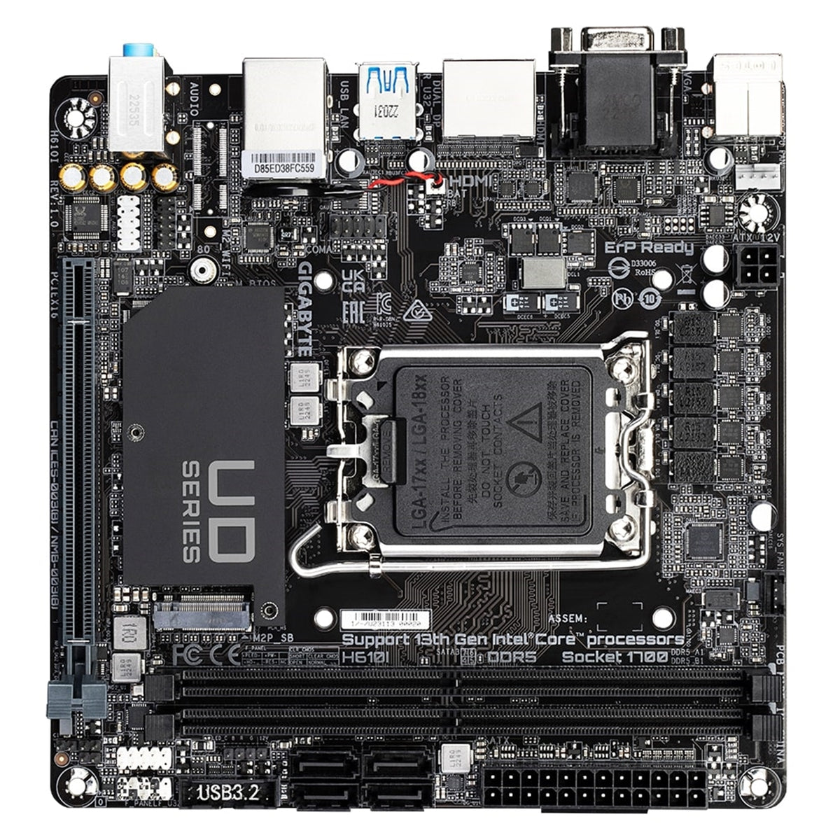  1x M.2 Socket