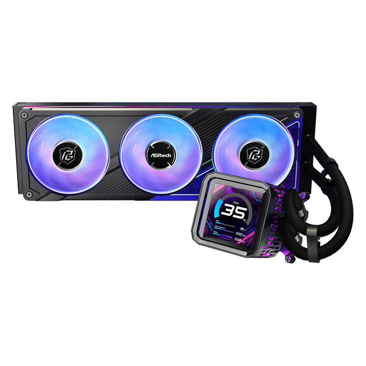  Triple 120mm PWM ARGB Fans