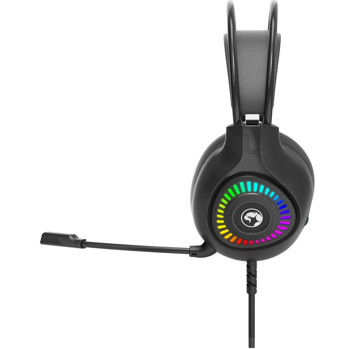 Marvo H8325 Akari 40 USB 2.0 Wired Gaming RGB Headset (Black)