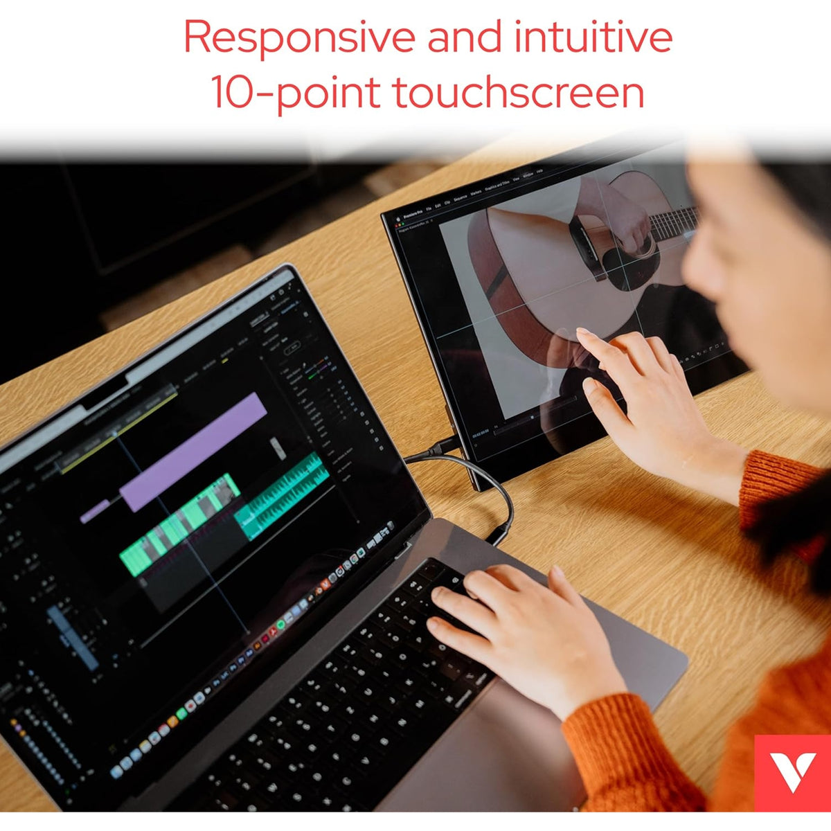 Verbatim Portable 15.6" FHD Touch Monitor ALU