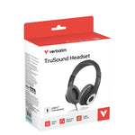 Verbatim TruSound USB-C Over-Ear Headset With In-Line Microphone