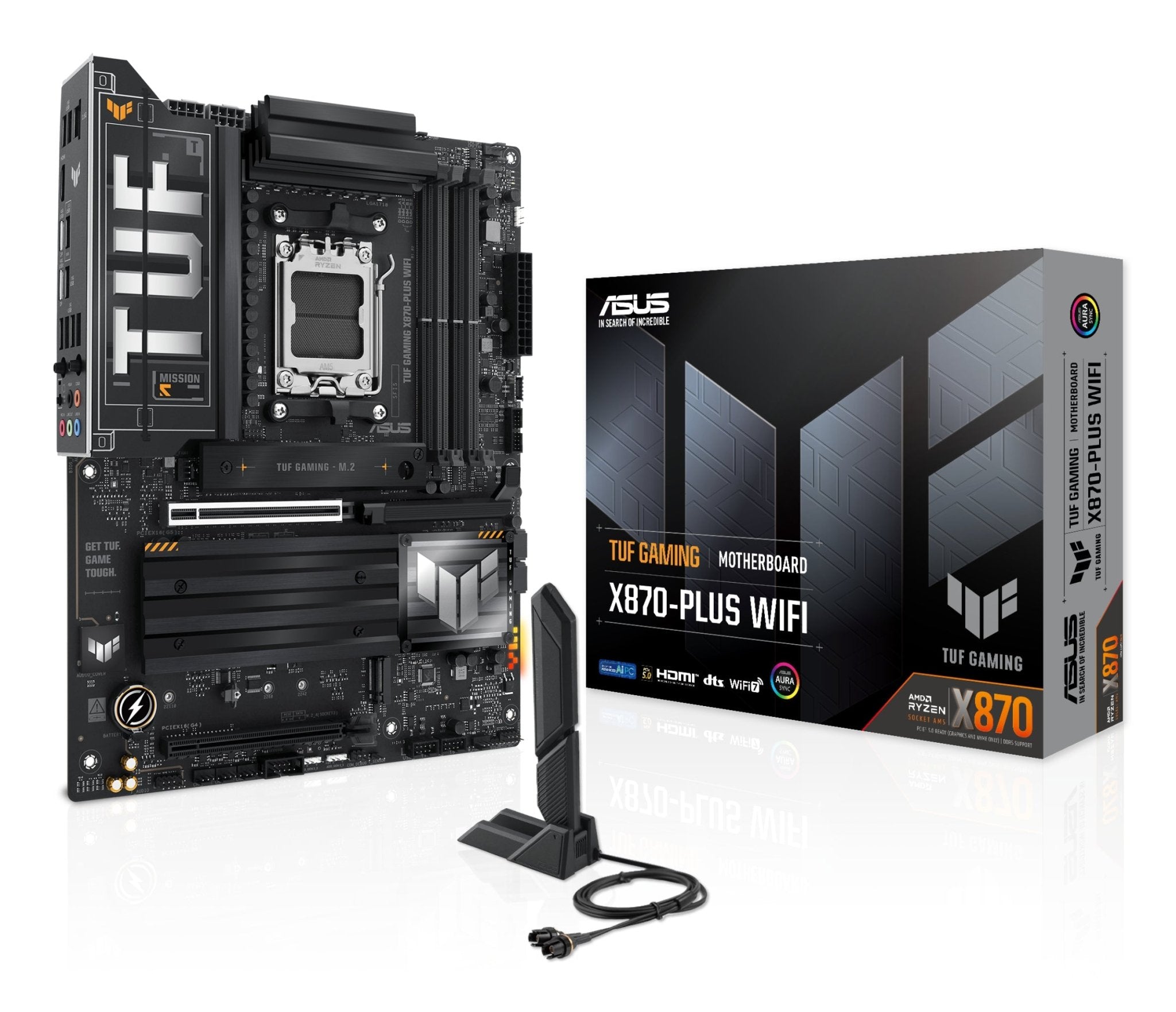 ASUS TUF GAMING X870 - PLUS WiFi AM5 ATX Motherboard - ASUS | TechFinder UK