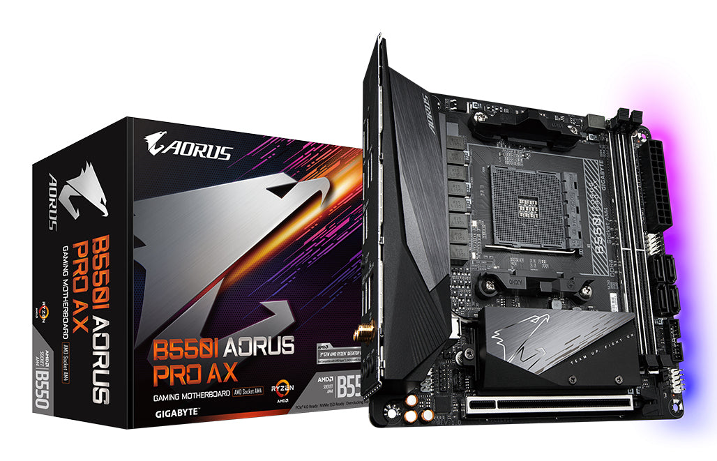 GIGABYTE B550I AORUS PRO AX AMD B550 Socket AM4 Mini-ITX
