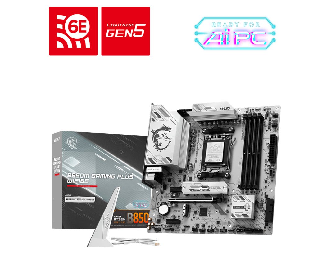 MSI B850M Gaming Plus WiFi6E AM5 Micro ATX Motherboard - MSI | TechFinder UK