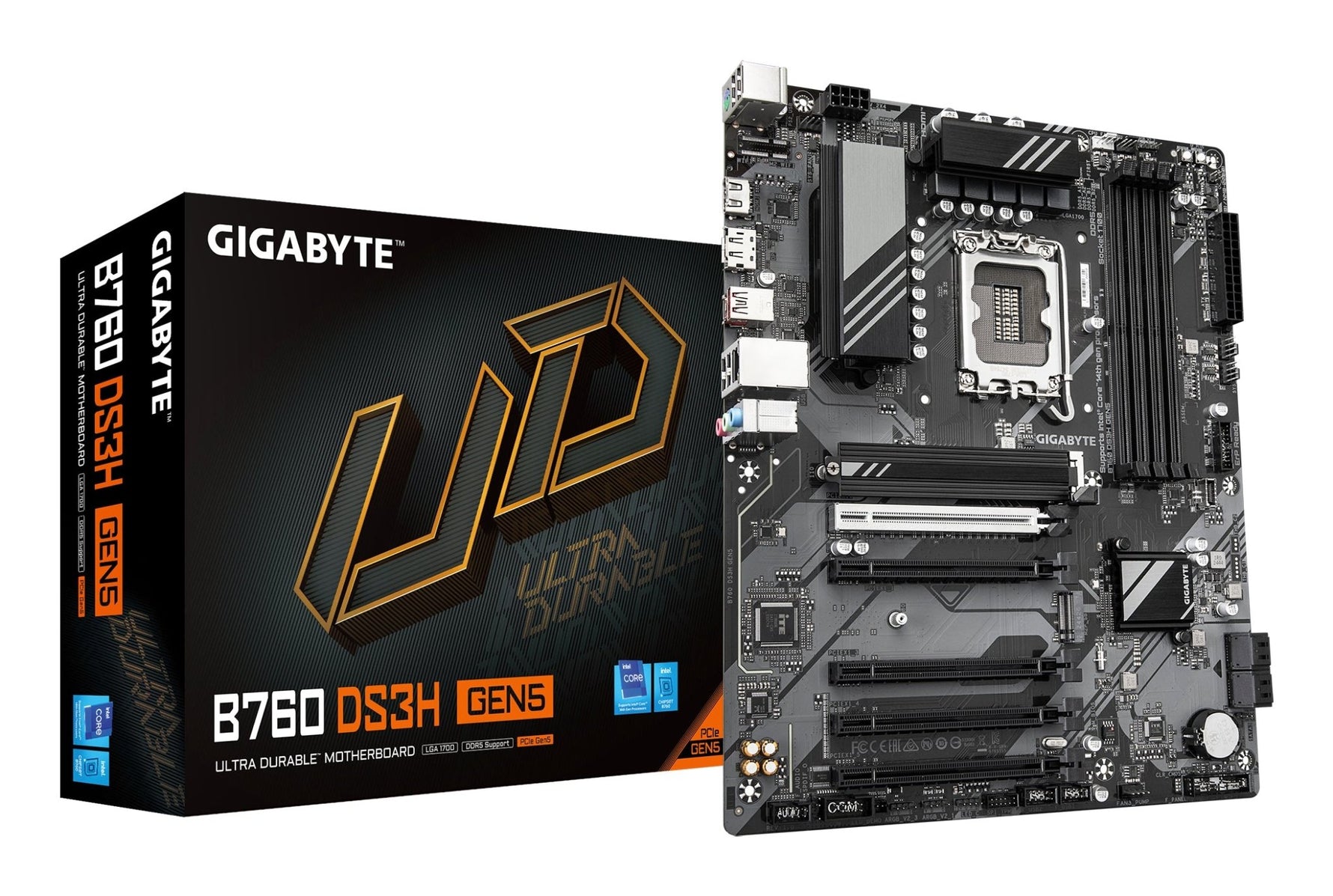 Gigabyte B760 DS3H Gen5 LGA1700 ATX Motherboard - Gigabyte | TechFinder UK