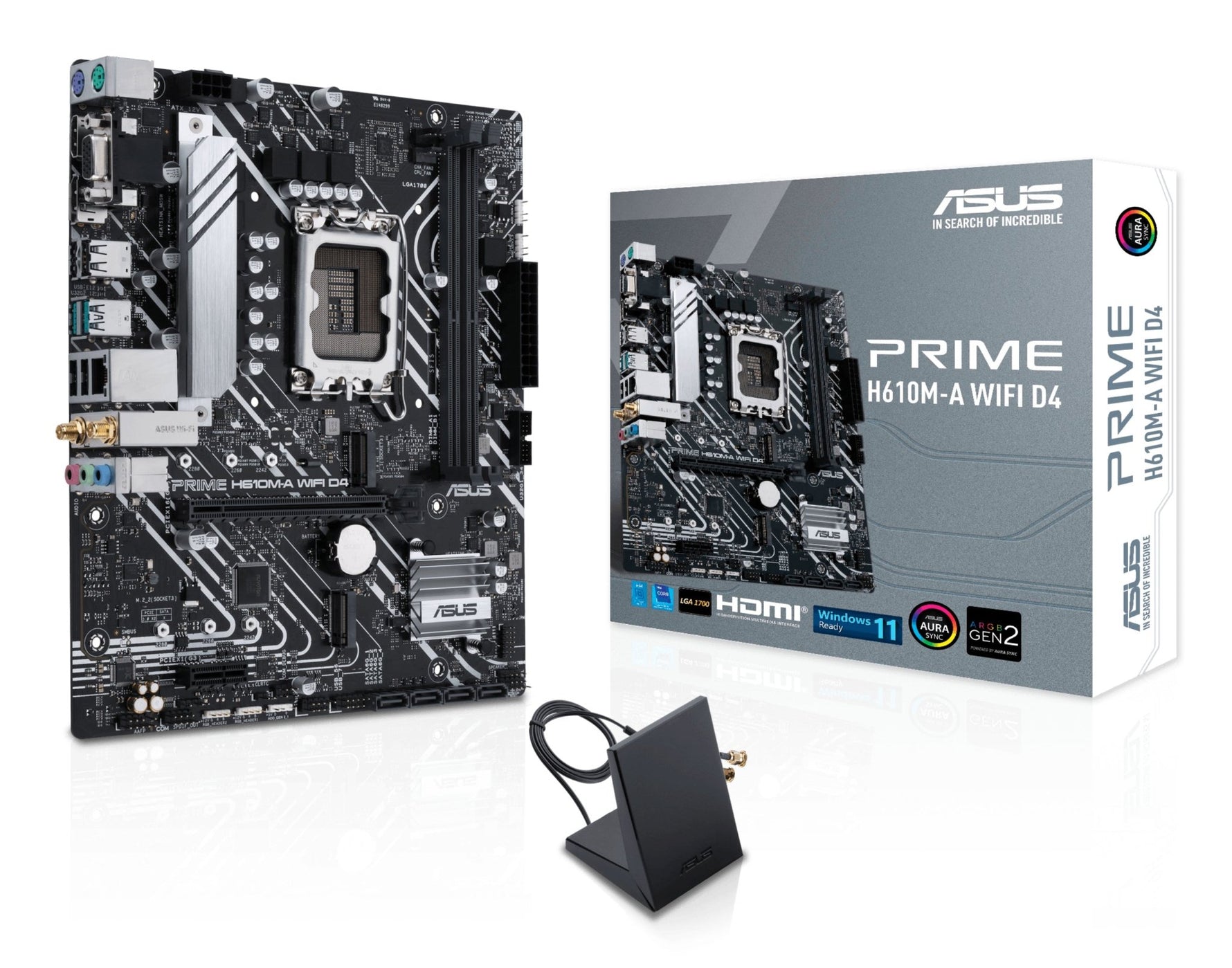 ASUS PRIME H610M - A WIFI D4 Intel H610 LGA 1700 micro ATX - ASUS | TechFinder UK