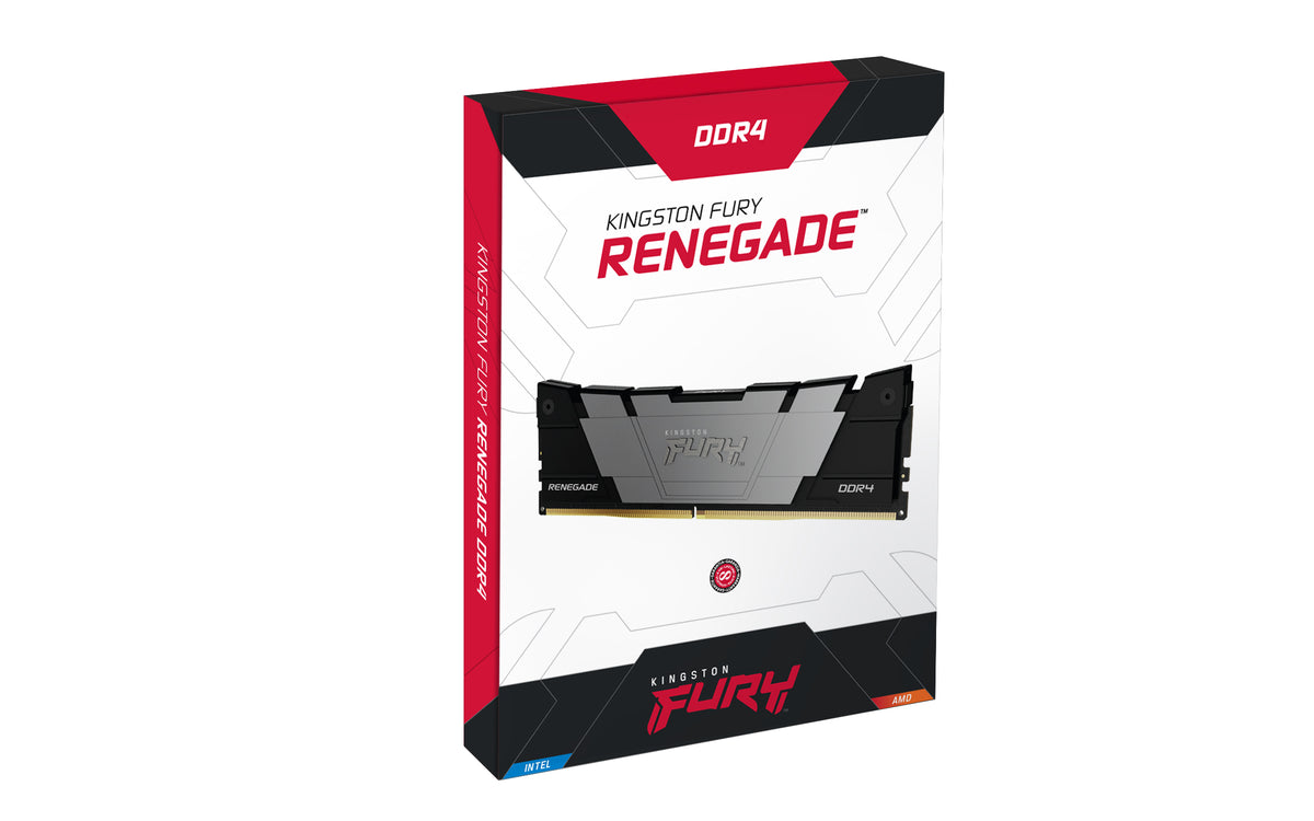 Kingston FURY Renegade 32GB (2×16GB) DDR4 3600MT/s CL16 Desktop Memory Kit – Black