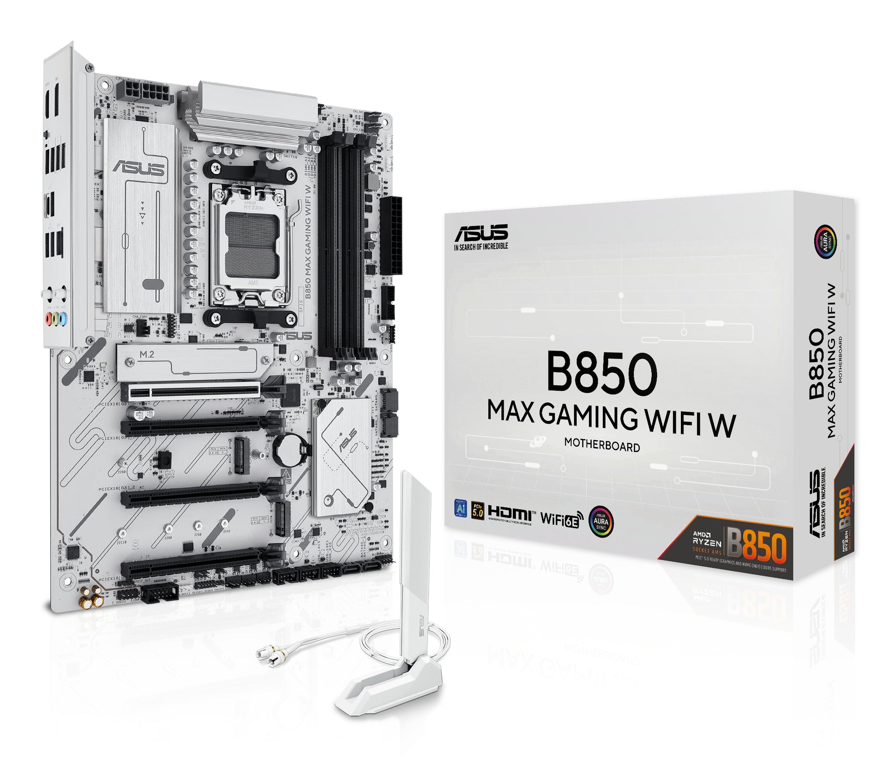 ASUS B850 MAX Gaming WiFi W AM5 ATX Motherboard