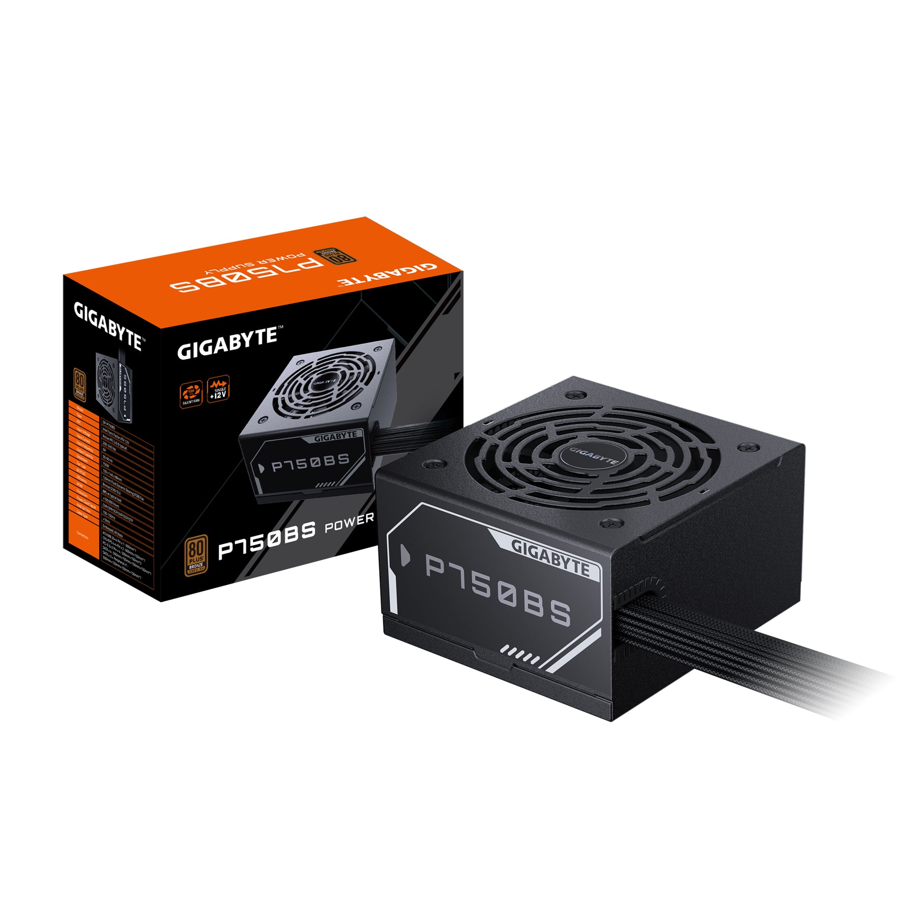 Gigabyte P750BS 750W 80+ Bronze ATX Power Supply - GIGABYTE | TechFinder UK