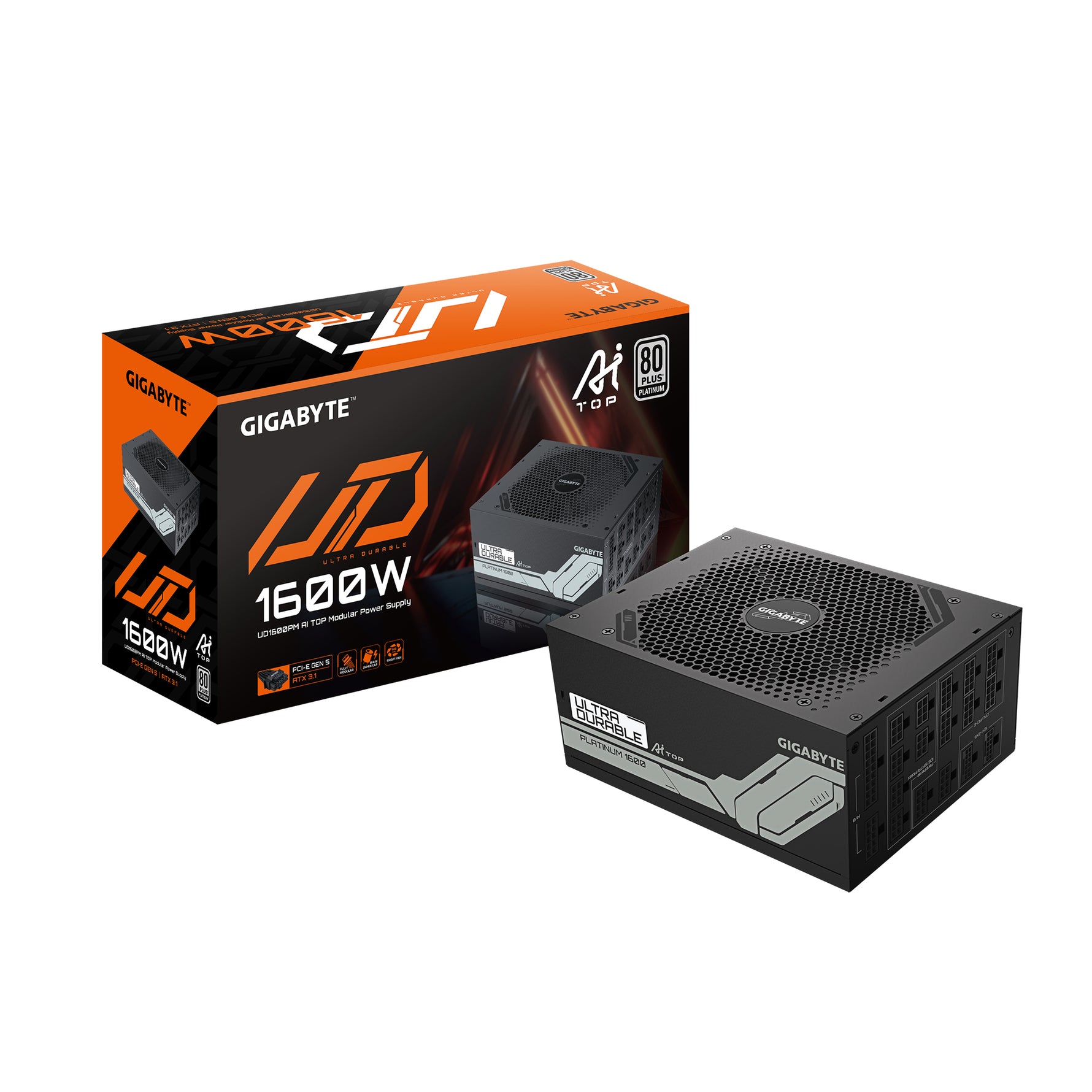 Gigabyte GP - UD1600PM 1600W 80+ Platinum Fully Modular ATX 3.1 PSU - GIGABYTE | TechFinder UK