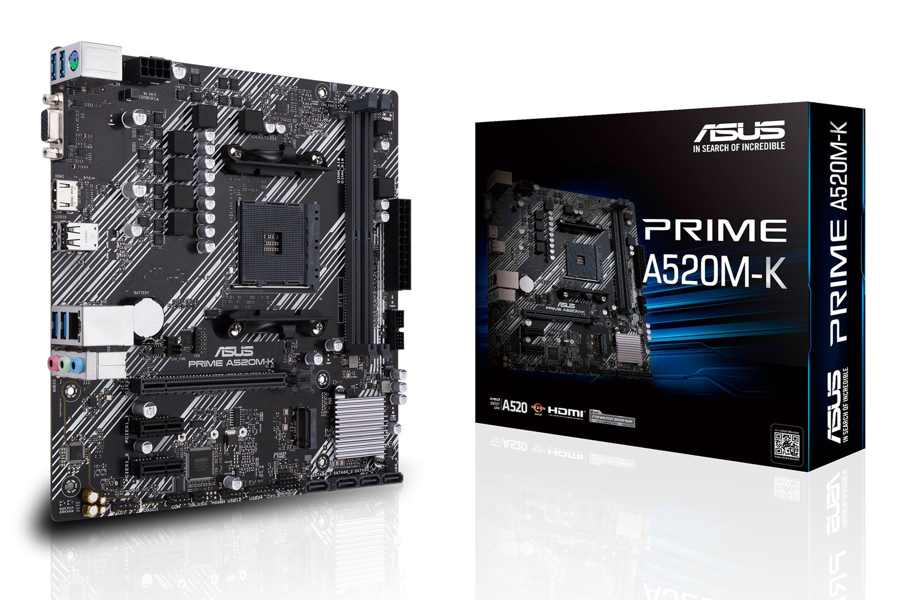 ASUS PRIME A520M - K AMD A520 Socket AM4 micro ATX - ASUS | TechFinder UK