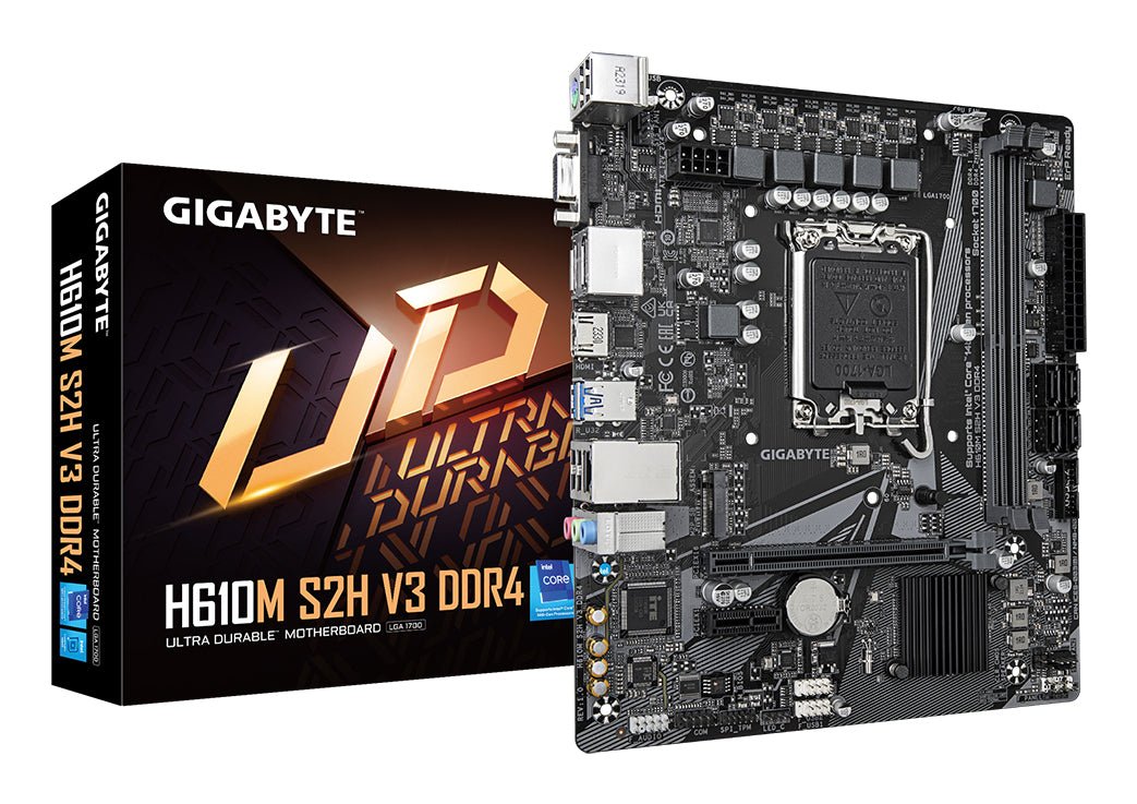 GIGABYTE H610M S2H V3 DDR4 H610 LGA1700 mATX Motherboard - GIGABYTE | TechFinder UK