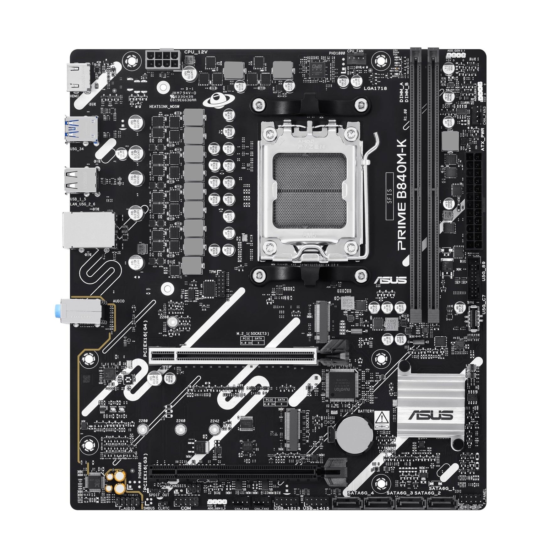 ASUS PRIME B840M - K AM5 Micro ATX Motherboard - ASUS | TechFinder UK