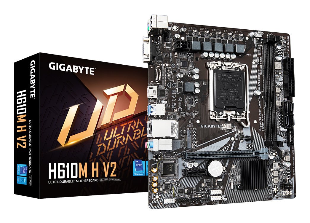 GIGABYTE H610M H V2 H610 LGA1700 mATX Motherboard - GIGABYTE | TechFinder UK