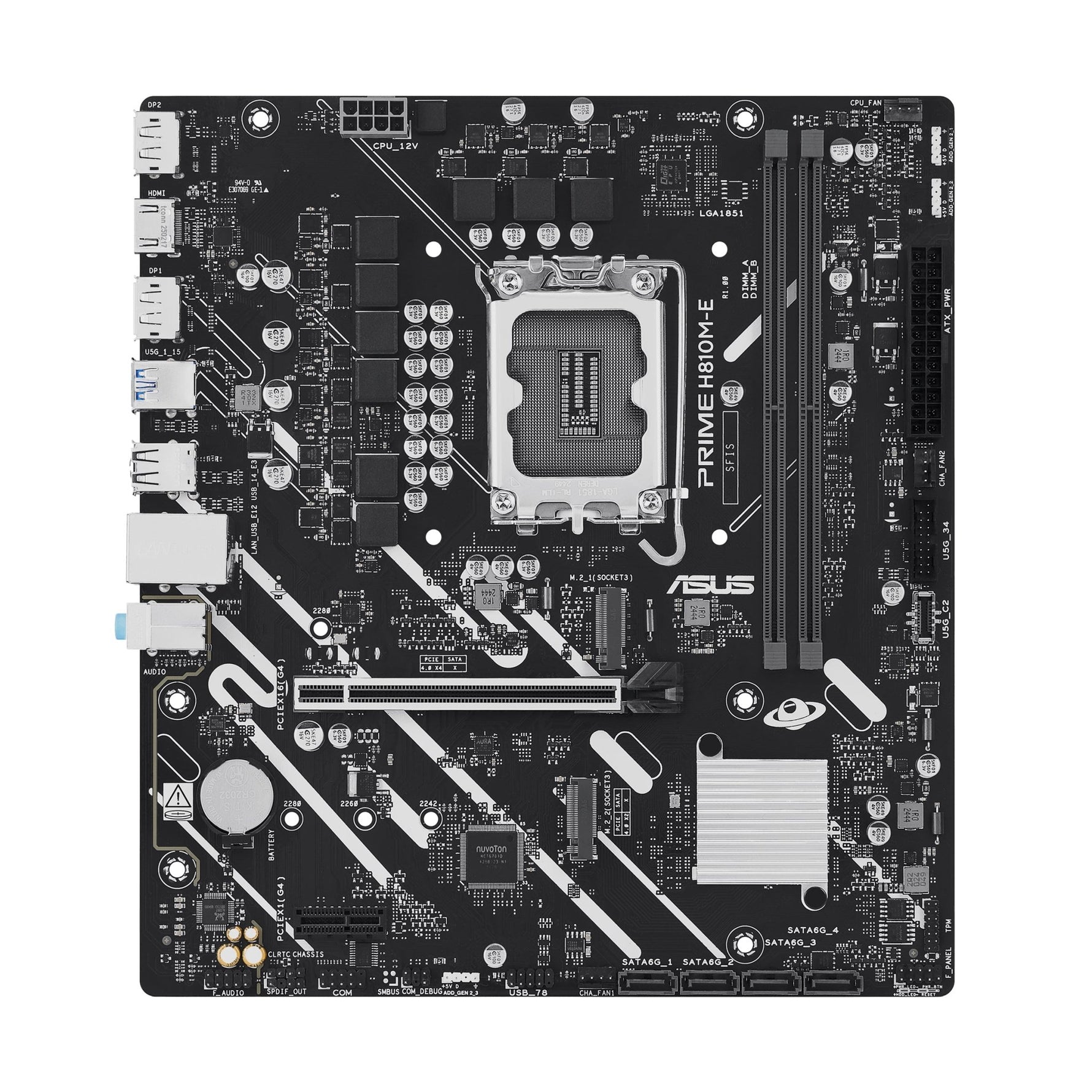 ASUS PRIME H810M - E - CSM LGA1851 Micro ATX Motherboard - ASUS | TechFinder UK