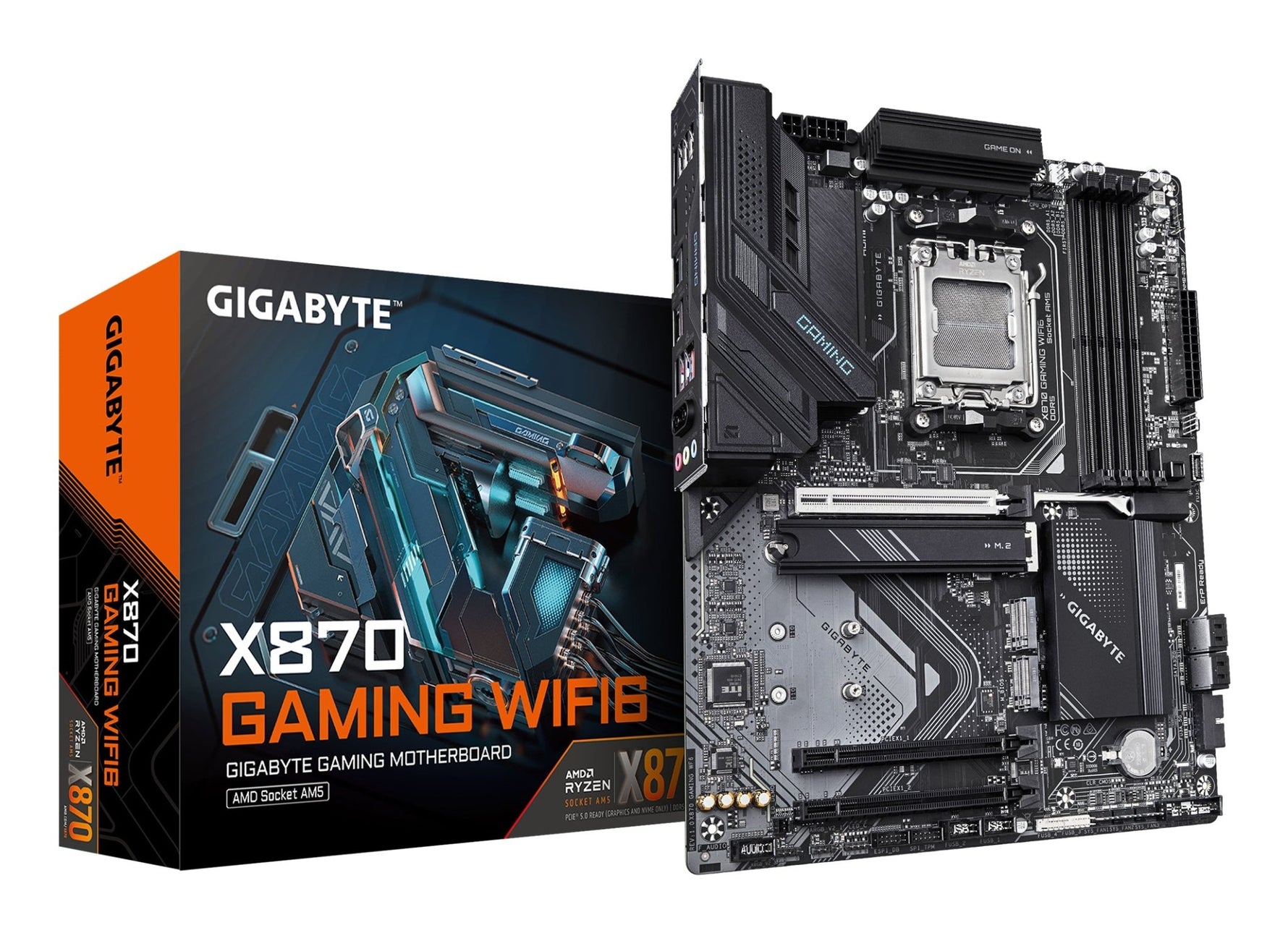 Gigabyte X870 Gaming WiFi6 AM5 ATX Motherboard - GIGABYTE | TechFinder UK